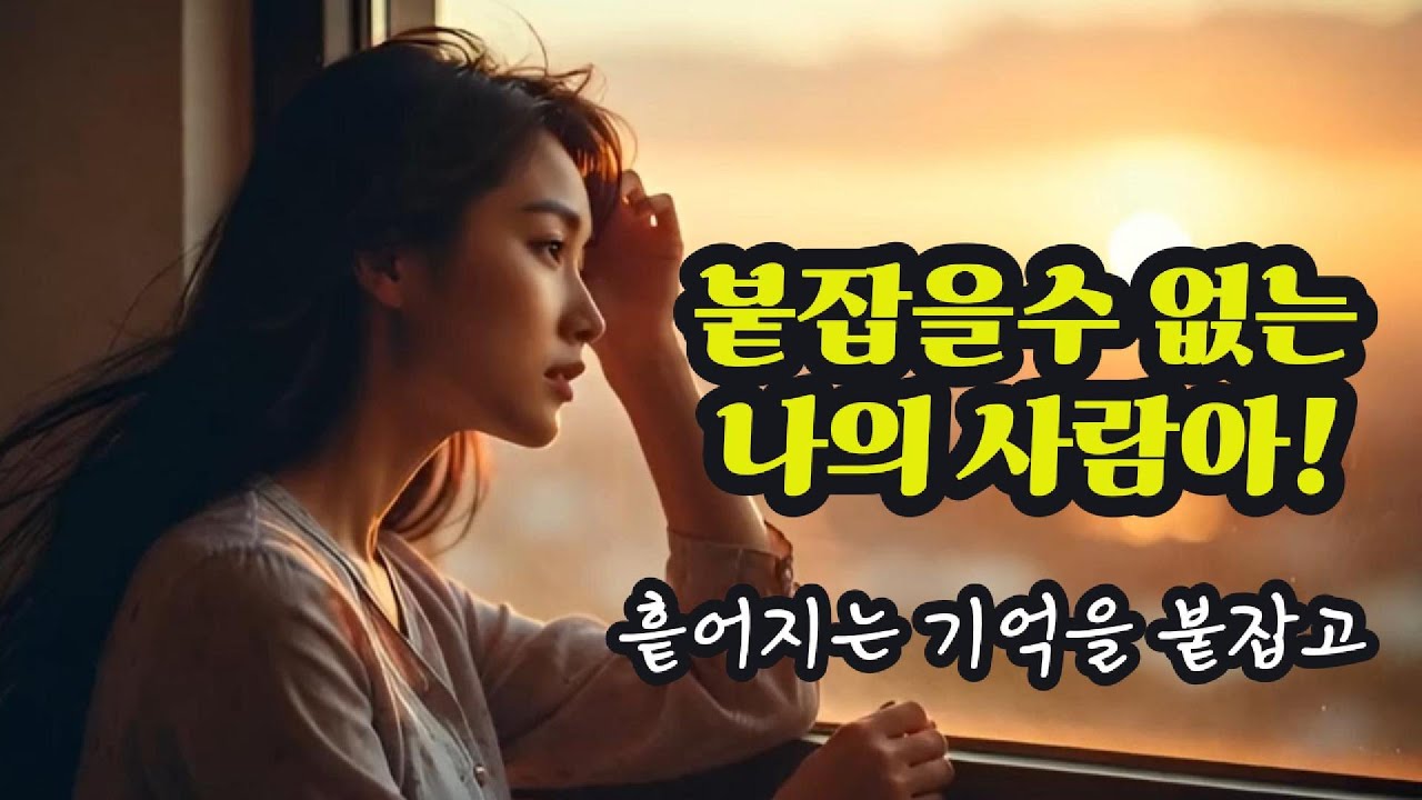 잠 못 드는 밤, 듣기 좋은 노래 🌙 "흩어지는 기억을 붙잡고"