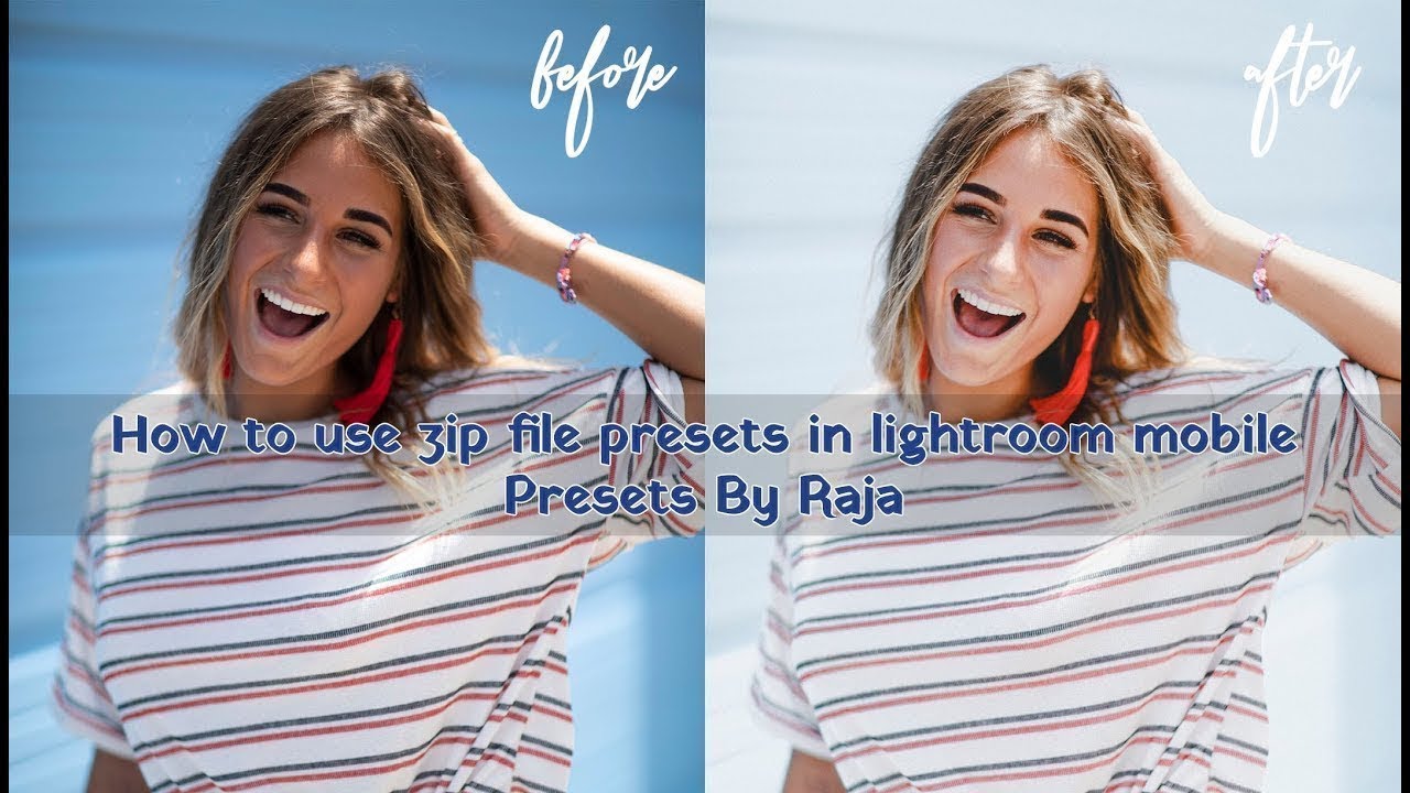How to use zip file presets in lightroom mobile | Presets By Raja
