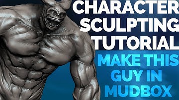 How to SCULPT CHARACTERS in Mudbox - beginner sculpting tutorial, pt 1