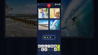 4 Pics 1 word Gameplay Level 1 to 5 | Playing 4 pics 1 word to increase our vocabulary screenshot 5