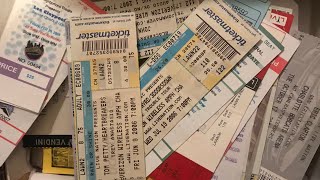 Old concert ticket stubs & stories!