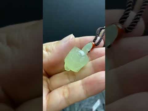 cute turtle jade pendant