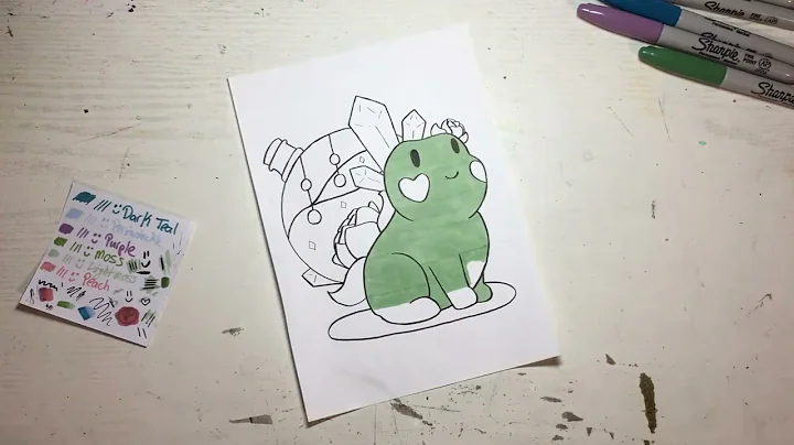 Using ONLY Sharpies To Create Forg the Adventurer