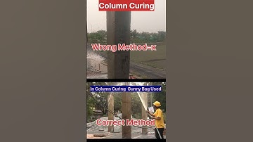Column Curing Method✅️🏠||Column ka tarayi🙏||#shorts #virals #trendings #yt #concrete #curing #reels