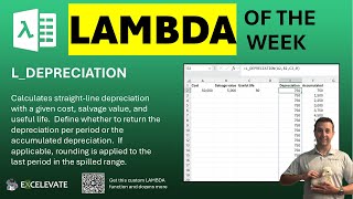 LAMBDA of the Week: L_DEPRECIATION - 6/26/2026 [FREE WORKBOOK!]