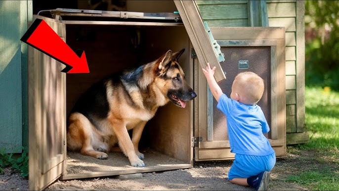 German Shepherd was Kept Inside a Box for Months - What Baby did Next Left  Everyone in Tears ! - YouTube
