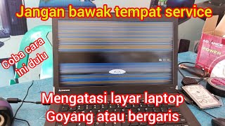 Overcoming striped and shaky laptop screens/LCDs without replacing the screen
