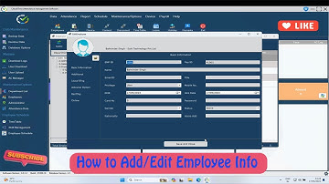 How to Add/Edit Employee Info in Check Time V3 | Time Attendance Management Software