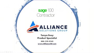 Sage 100 Contractor Introduction in 19 Minutes