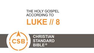 CSB Luke 8 // Human Reader // Jesus tells sower parable sower, calms storm, heals Jairus' child