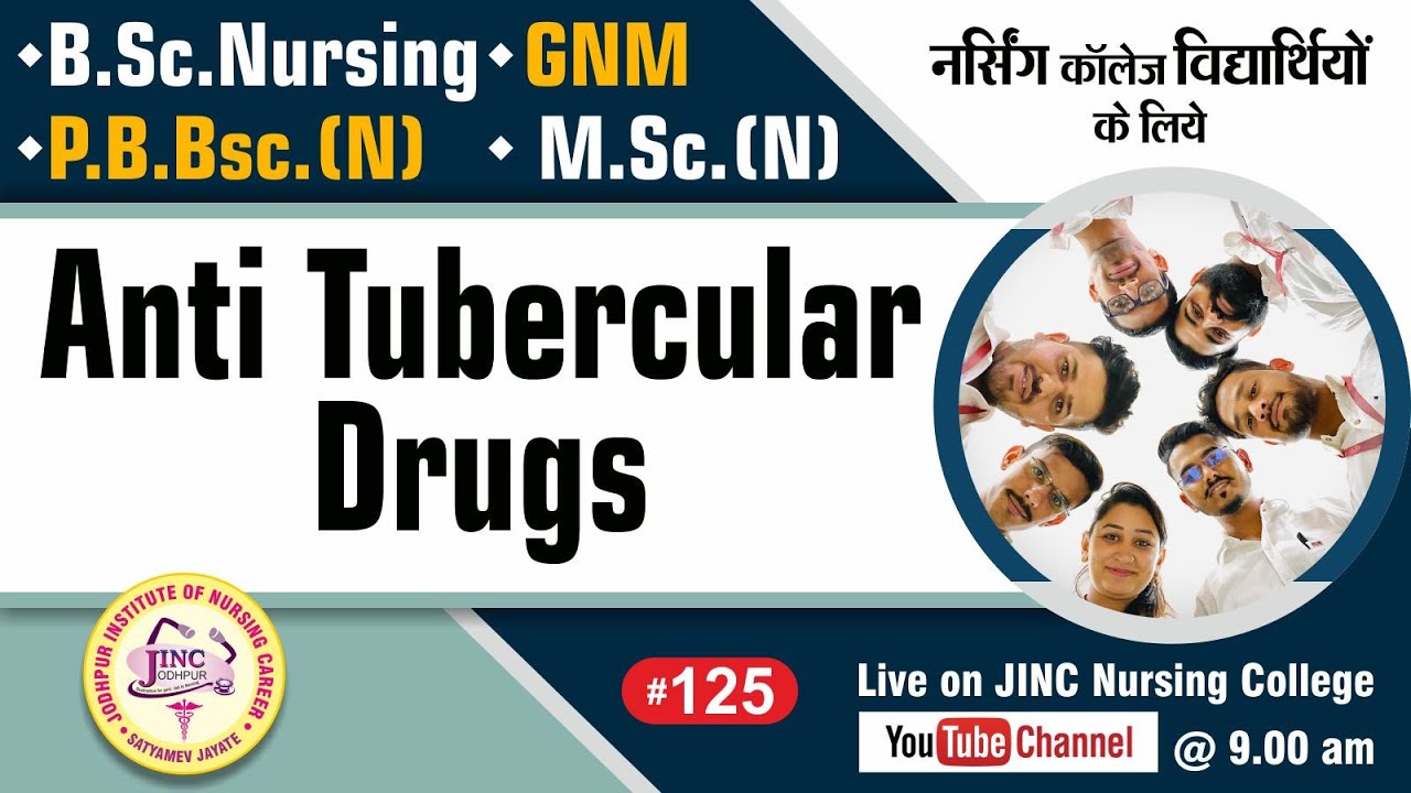 Anti tubercular drugs  | B.Sc.N GNM  P.B.Bsc.N  M.Sc.(N) #125 नर्सिंग के लिये || Subhash Sir
