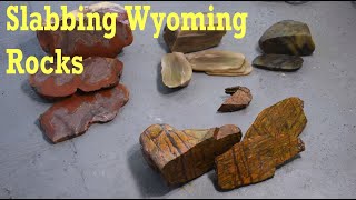 Cutting & Slabbing Wyoming Rocks: Jasper, Agate, Chert Banded Iron #thefinders #rockhounding