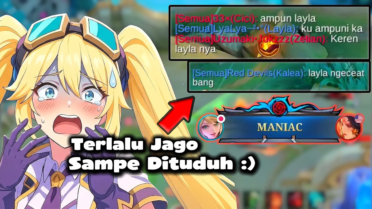 Ke Glory Modal Layla Itu Mudah? Terlalu Jago Sampe Dikataain Cheat!! - Mobile Legends
