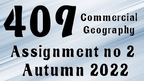 AIOU Code 409 Solved Assignment No.2 Autumn 2022 #aiou #aiousolveassignments