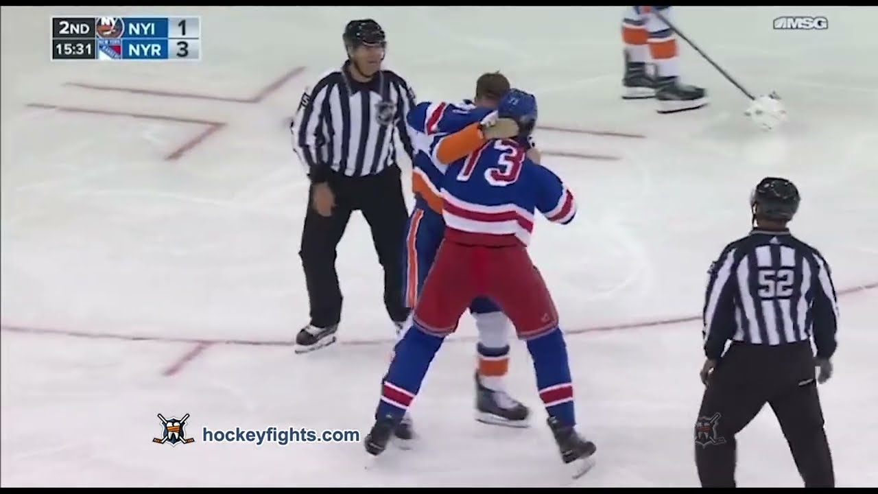 Rangers' Matt Rempe Meets His Match In Wicked Fight With Blue Jackets' Mathieu Olivier