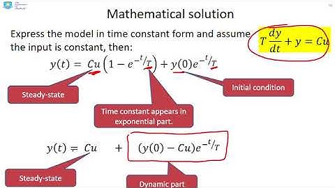 Introduction to 1st order responses