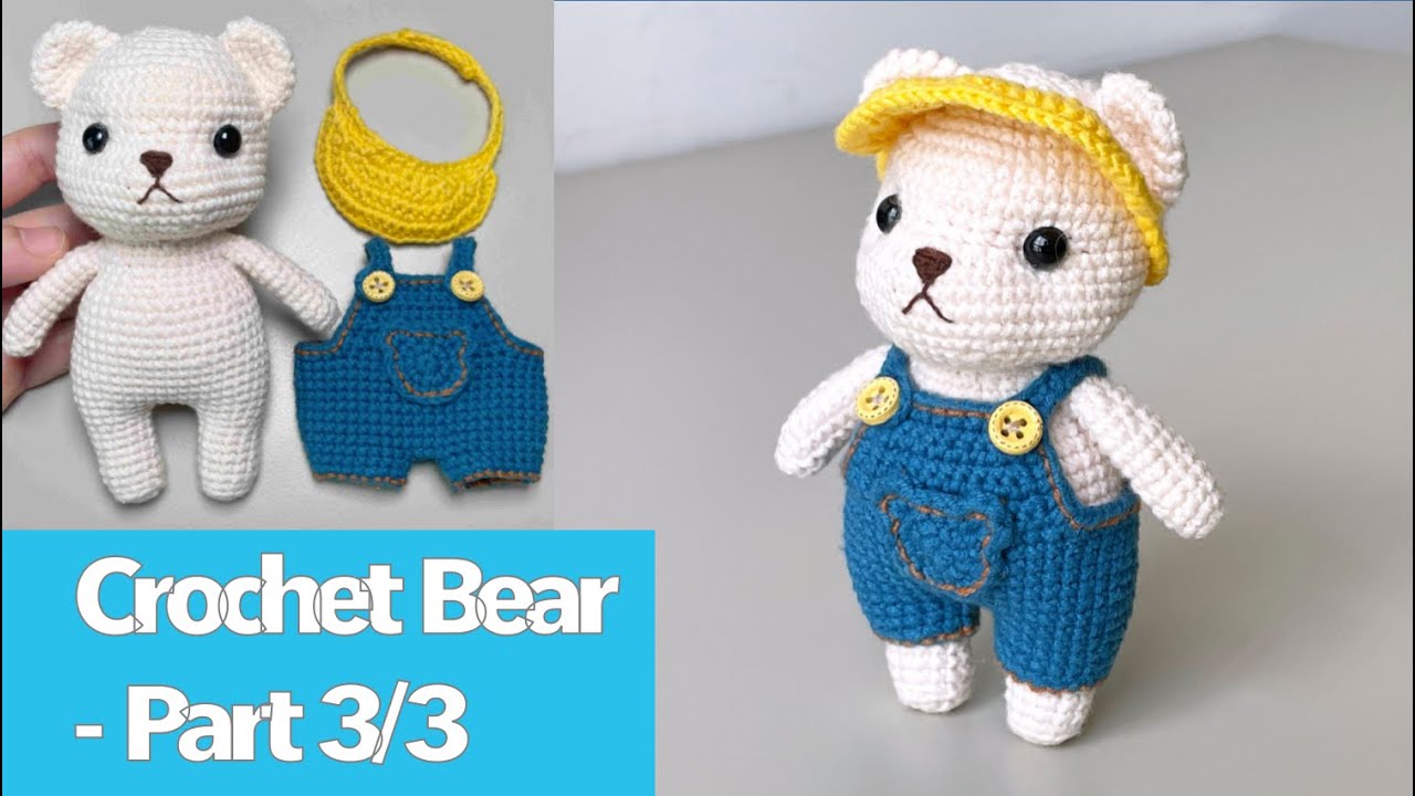 [Part 3/3] Crochet Tutorial Bear for Beginner Amugurumi DIY Gift