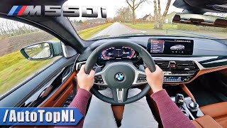 2021 BMW 5 Series M550i xDrive LCI 530HP POV Test Drive by AutoTopNL видео