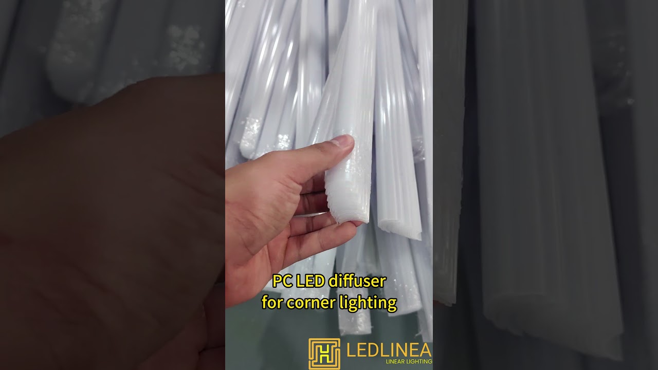 Corner LED diffuser.LED extrusion profile cover.|China factory
