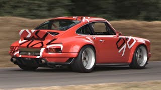NEW Porsche 911 Singer DLS 4.0 NA Flat Six 9000rpm by Williams F1 INCREDIBLE Sound @ Goodwood FOS!