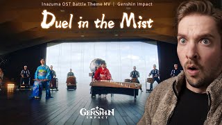 Music Producer Reacts to 'Duel in the Mist' the Inazuma Theme from Genshin Impact!