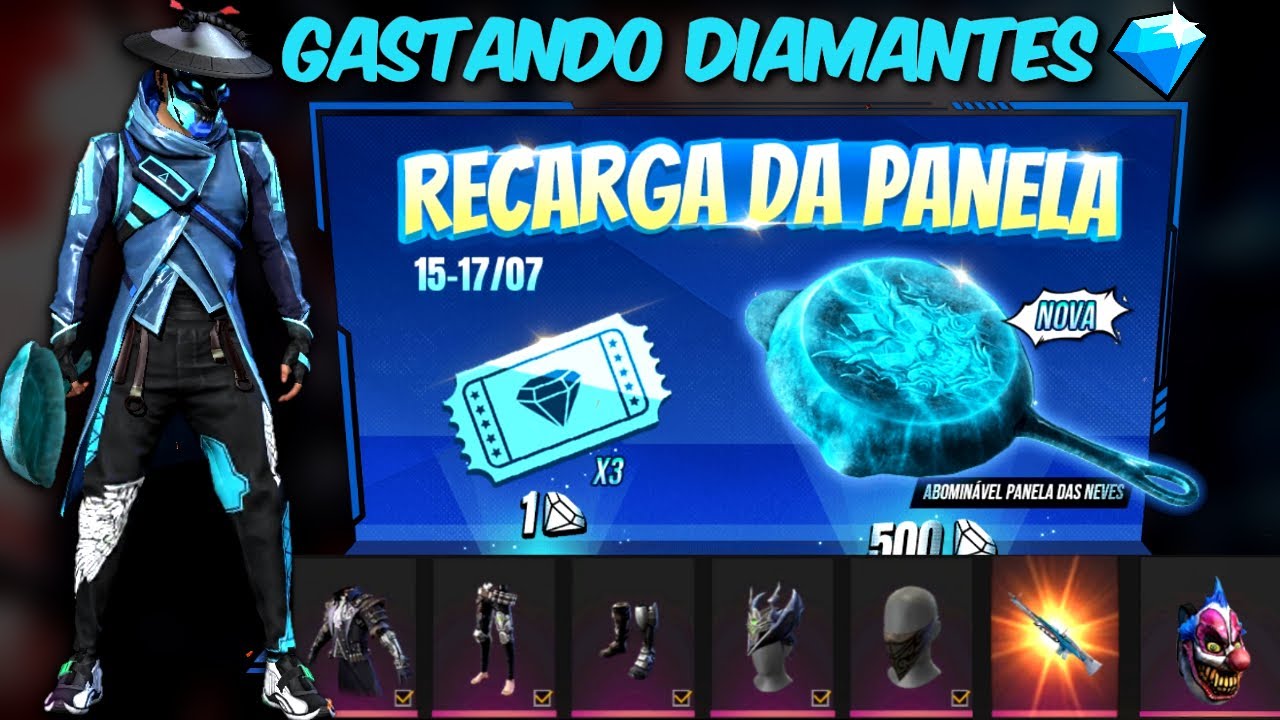 Free Fire: novo evento de recarga de diamantes traz skin Panela