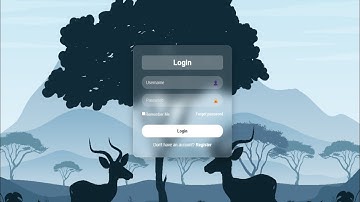 🌟 Glassmorphism Login Page Design using HTML & CSS | Modern Transparent UI Login Form Tutorial