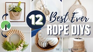 HIGH END DOLLAR TREE DIY Room Decor Ideas USING ROPE