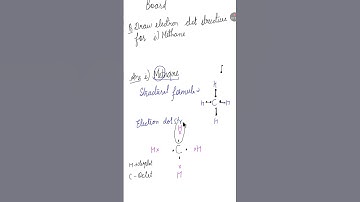 Draw electron dot structure of methane and ethane draw electron dot structure of simplest hydrocarbo