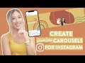 HOW TO EASILY CREATE A SEAMLESS INSTAGRAM CAROUSEL IN CANVA | Continuous carousel Instagram hack!