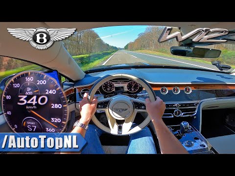 BENTLEY Flying Spur *340km/h* TOP SPEED on AUTOBAHN by AutoTopNL