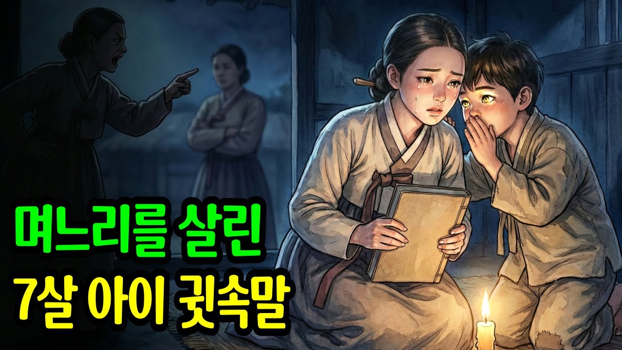 식칼 든 시어머니 앞에 무릎 꿇은 며느리, 며느리를 살린 7살 천재아이 정체    야담 ㅣ설화 ㅣ민담 ㅣ전설ㅣ옛날이야기 ㅣ오디오북