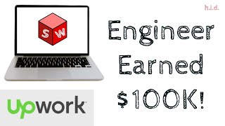 Mechanical Engineer Earned Over $100k on Upwork with Solidworks