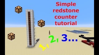 Redstone counter tutorial!!