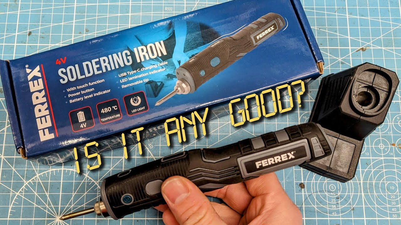 Aldi Ferrex lithium battery soldering iron unboxing and review, is it any good? YouTube