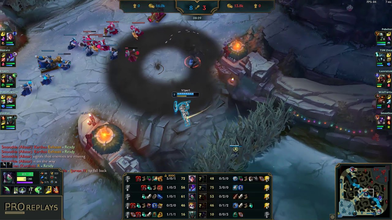 V1PER (AKALI) vs ZED -   DOMINATING GAMEPLAY - NA Rank: CHALLENGER I