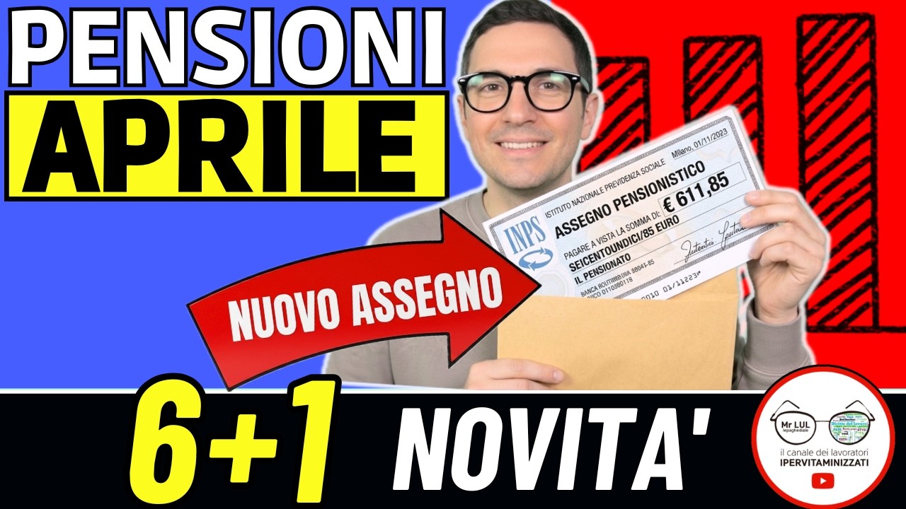 PENSIONI APRILE 2026 7 Novità IN ARRIVO ➜ IMPORTI NUOVO ASSEGNO MINIMO IRPEF ARRETRATI RED CU