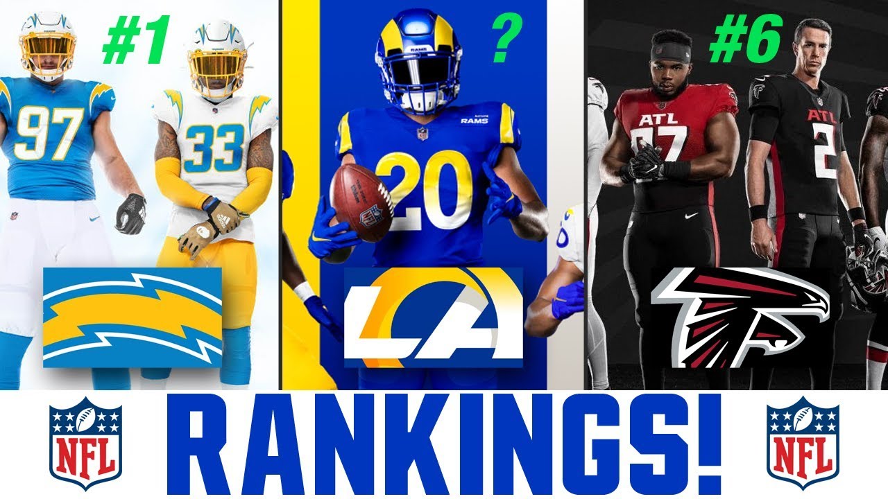 Ranking The NEW NFL Uniforms  Best NEW NFL Uniforms 2020 