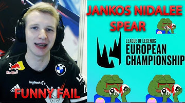 Funny fail LEC 2021 Spring LEC - Week 7 Day 1 | Jankos nidalee Spear