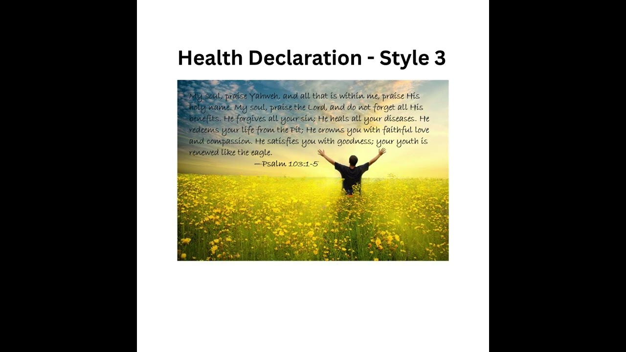 Health Declaration   Style 3
