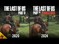 The last of us part ii remastered vs original  direct comparison