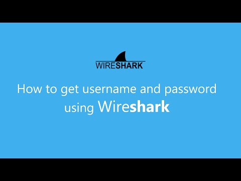 How to get username and password using wireshark