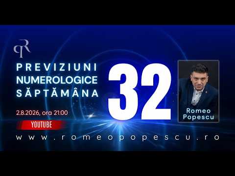NUMEROLOGY FORECAST for week #32 (8/3/2026 - 8/9/2026)