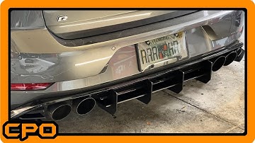 CJM MK7.5 Golf R Rear Diffuser Install (Beri-Backer)