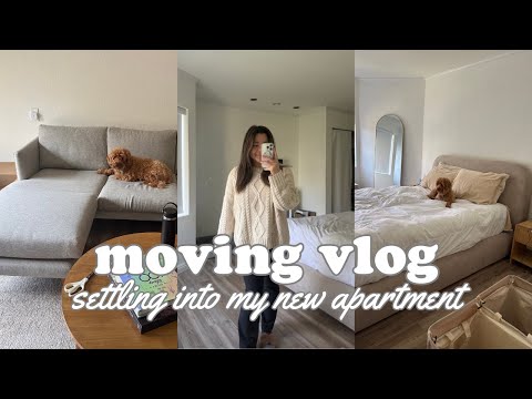 MOVING VLOG ✨ (building new furniture and settling into my new apartment)