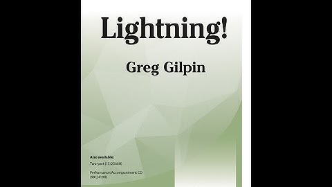 Lightning! - Grep Gilpin