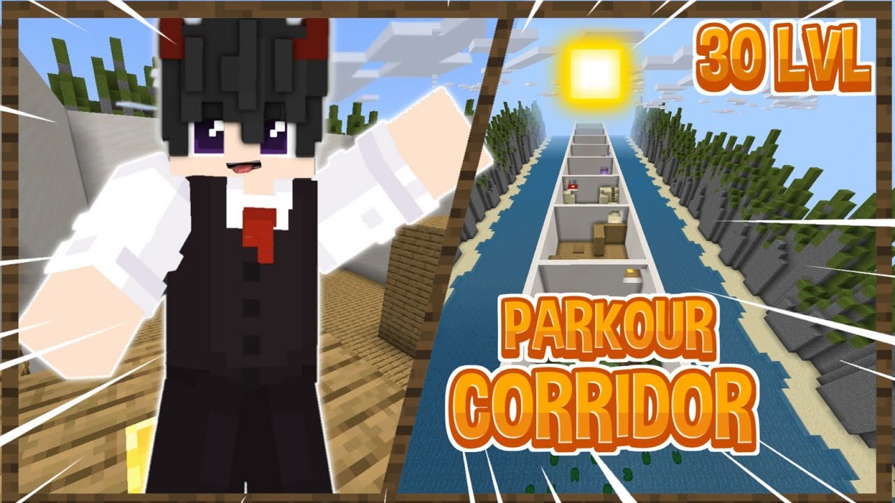 CORRIDOR PARKOUR 30 LVL CUMAN 5 MENIT|MINECRAFT PARKOUR INDONESIA - YouTube