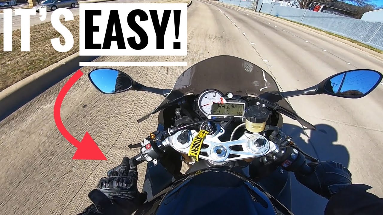 How To Counter Steer a Motorcycle For Beginners YouTube