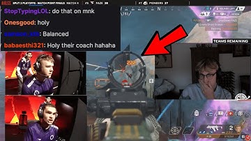 Mande reacts to DZ Xynew RIDICULOUS Beam on Snip3down in ALGS Grand Finals.. 😂