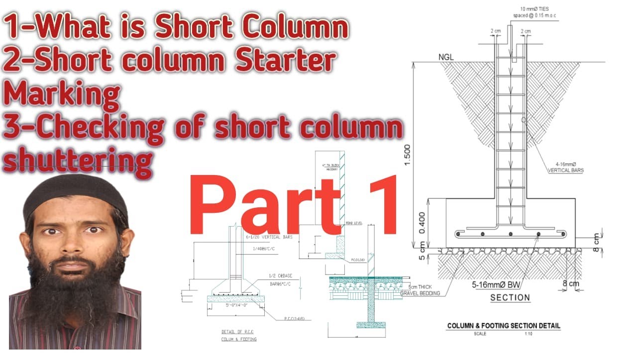 Short Column Layouts grid marking I Marking Of Starter At Site Part 1.